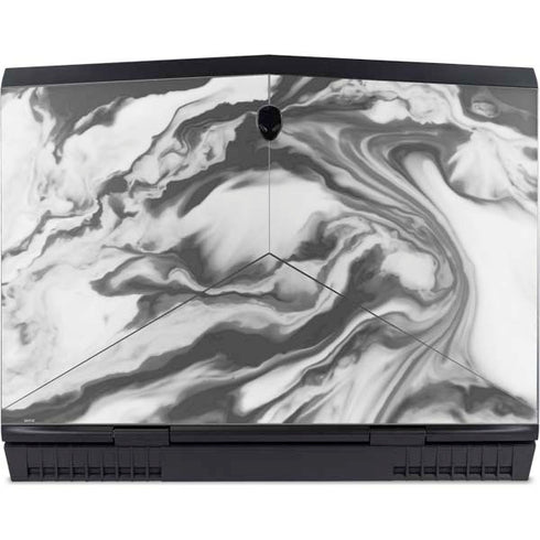 Grey Marble Ink Dell Alienware Skin